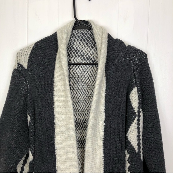 Line The Label Jacquard Open Sweater Sz M - Picture 6 of 12